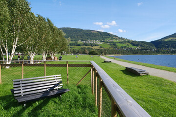 Obraz premium Unique landscapes on a summer day in the Norwegian fjords