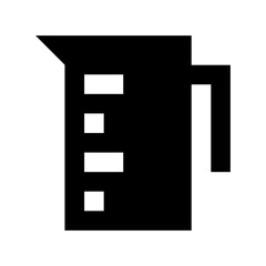 Measuring Jug Flat Vector Icon