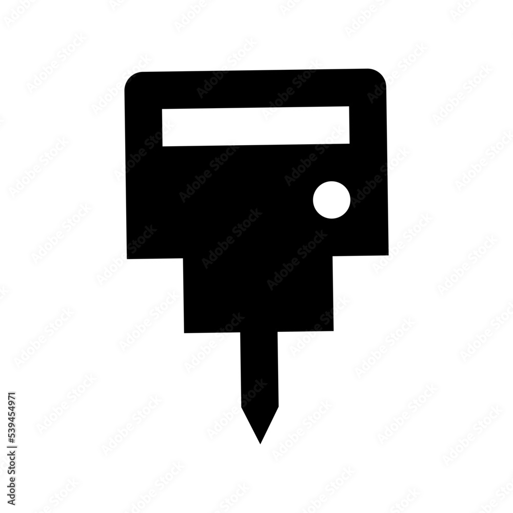 Wall mural gimlet machine flat vector icon