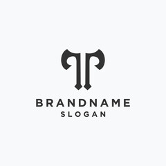 Letter T ax logo template vector illustration design