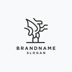 Lion logo template vector illustration design