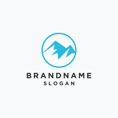 Mountain logo template vector illustration design
