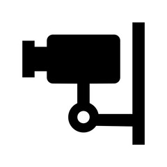 Security Camera Flat Vector Icon