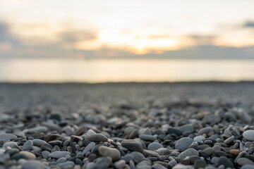 Pebbles on the beach 