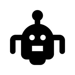 Robot Flat Vector Icon