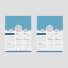 2023 wall calendar template, corporate calendar design template
