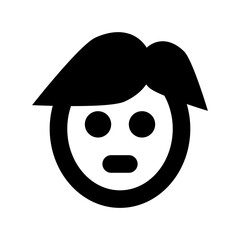 Cartoon Orange Flat Vector Icon