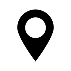 Map Pin Flat Vector Icon 