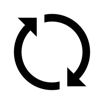 Loading Arrows Flat Vector Icon 