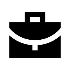 Portfolio Bag Flat Vector Icon 