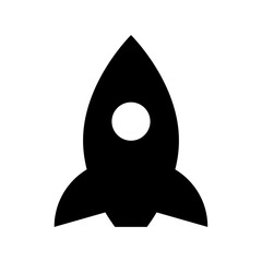 Rocket Flat Vector Icon 