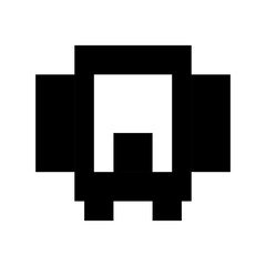 Delivery Van Flat Vector Icon 