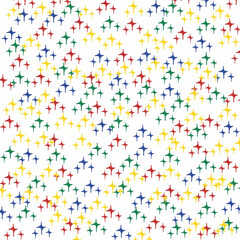 pattern with colorful confetti birthday party balloons