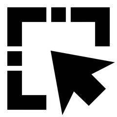 Select Area Flat Vector Icon 