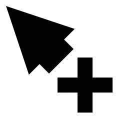 Add Selection Cursor Vector Icon 