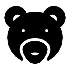 Bear Flat Vector Icon