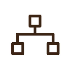 bussines link management project work icon