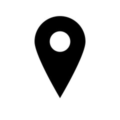 Location icon isolated on white background