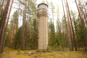 Fototapeta premium Abandoned water tower
