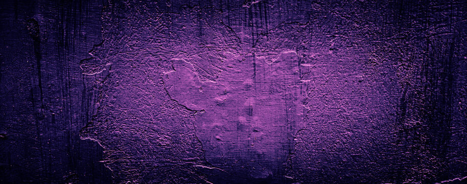 Dark Black Purple Abstract Concrete Wall Texture Background. 