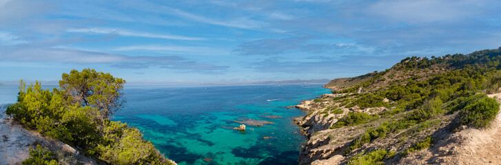 panoramic delta beach, mallorca