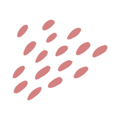 Vector simple abstract doodle style element. Hand draw illustration of an arbitrary object for your design. Single geometric element, clipart, sublimation