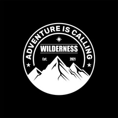 Adventure Outdoor Brand Logo Stamp Retro vector template