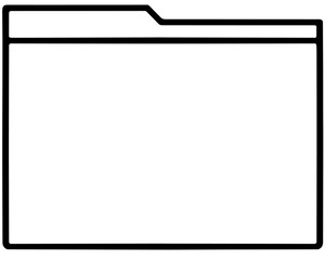 File Folder Frame Outline