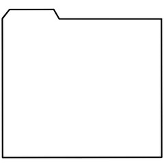 File Folder Frame Outline