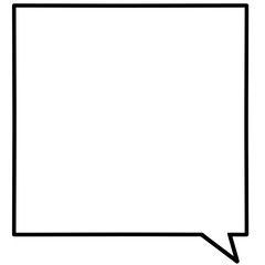 Message Speech Bubble Frame Outline