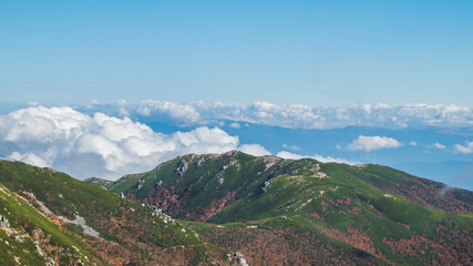 Fototapeta premium 中央アルプスの風景