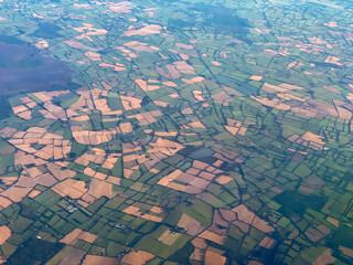 Aerial view of Ireland