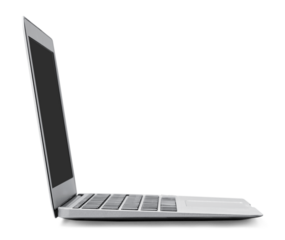 Laptop computer pc on white background