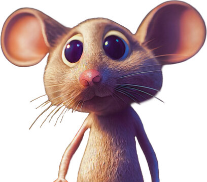 Funny mouse looking at you