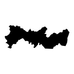 Pernambuco Map, state of Brazil. Vector Illustration.