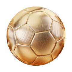 soccer ball. golden football  ball isolated 3d-illustration