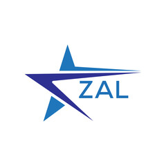 ZAL letter logo. ZAL blue image on white background. ZAL Monogram logo design for entrepreneur and business. . ZAL best icon.
 - obrazy, fototapety, plakaty