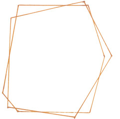 Frame line hand drawn watercolor clipart