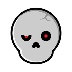 Skull Halloween Element Design Vector