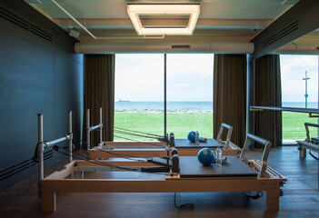reformer pilates studio equipment indoor