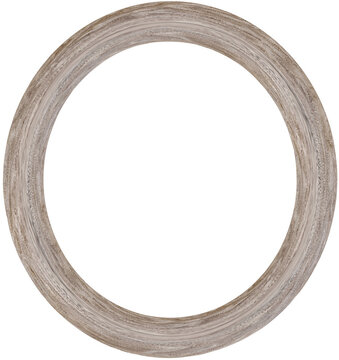 grey brown round wooden framed ring