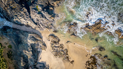 Cornwall Beach sea sand and surfing
