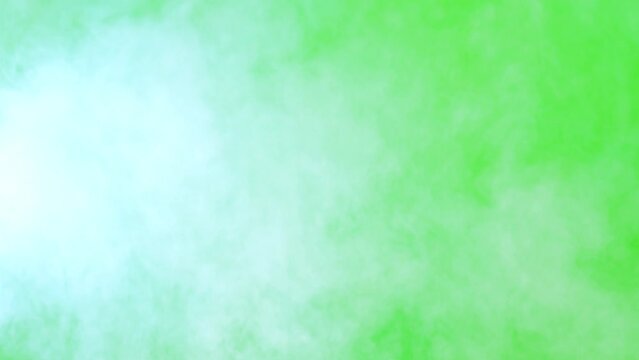 Slow motion smog motion on green screen background