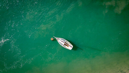 Boats on the camel river at Padstow and Rock