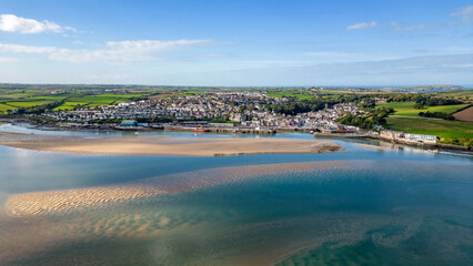 Padstow Cornwall across the Camel Estuary