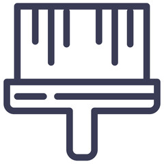 brush color design paint stationary tool icon