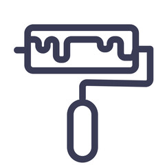 Obraz premium brush design paint painting pattern roller tool icon