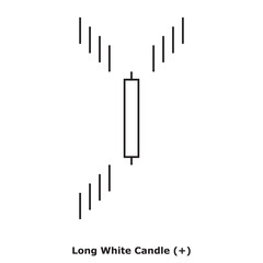 Long White Candle (+) White & Black - Square
