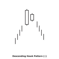 Descending Hawk Pattern (-) White & Black - Square