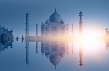 Taj Mahal at sunset - Agra, India